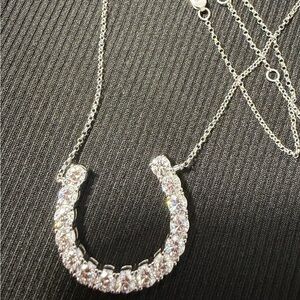 Horse shoe centered necklace 18”